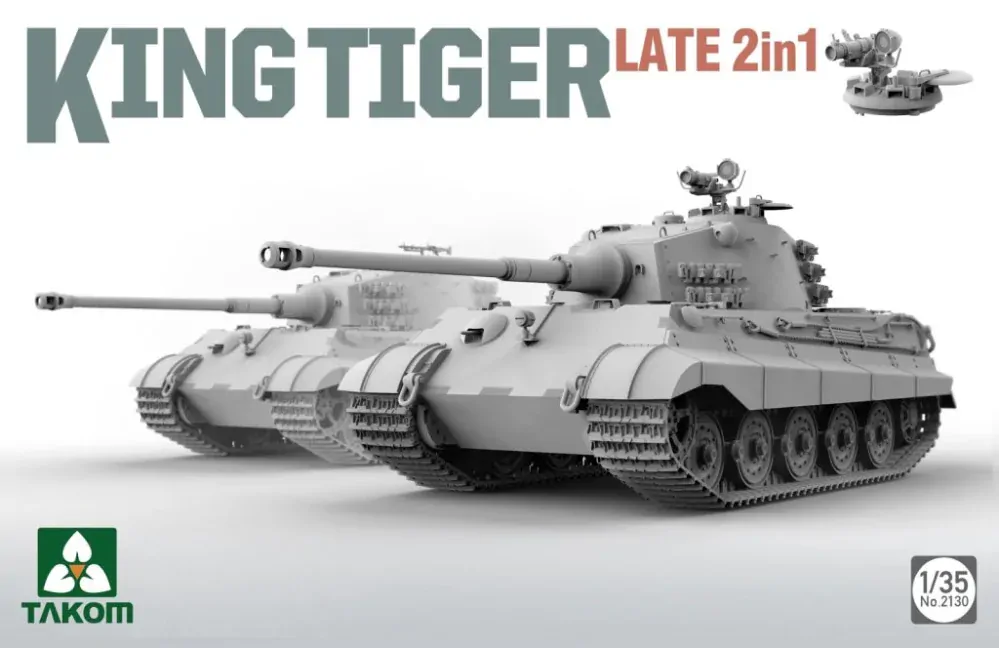 Takom German Heavy Tank Sd.Kfz.182 King Tiger Late Production 2 in 1 1/35